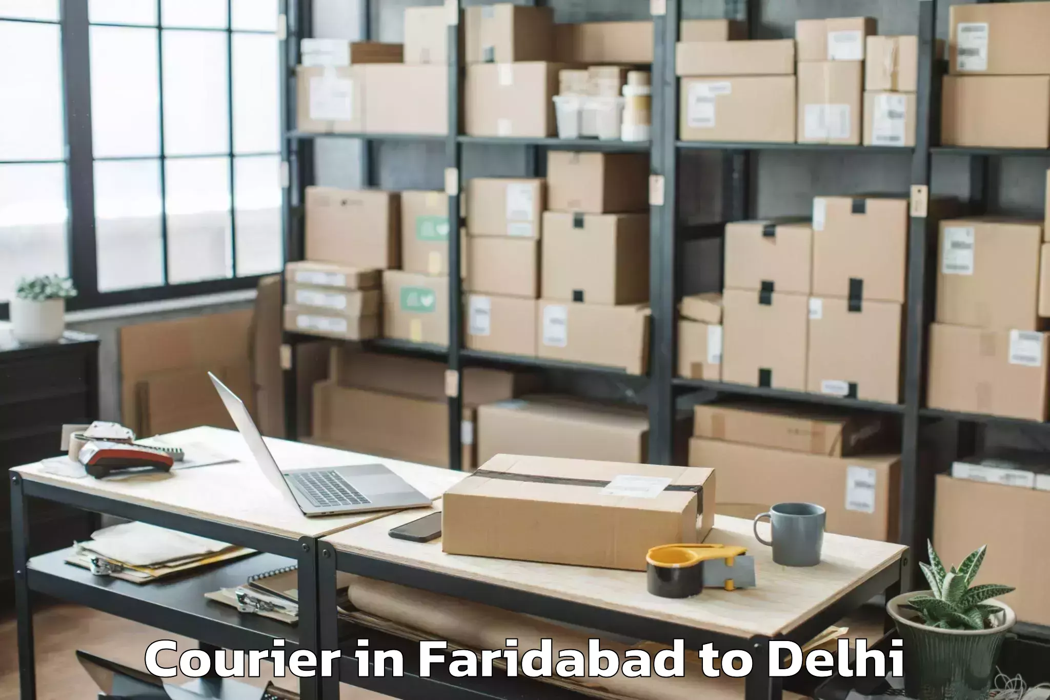 Book Faridabad to Chanakya Puri Courier